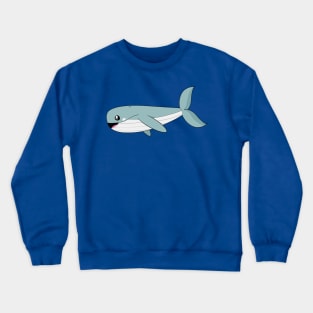 Blue Whale Cartoon Crewneck Sweatshirt